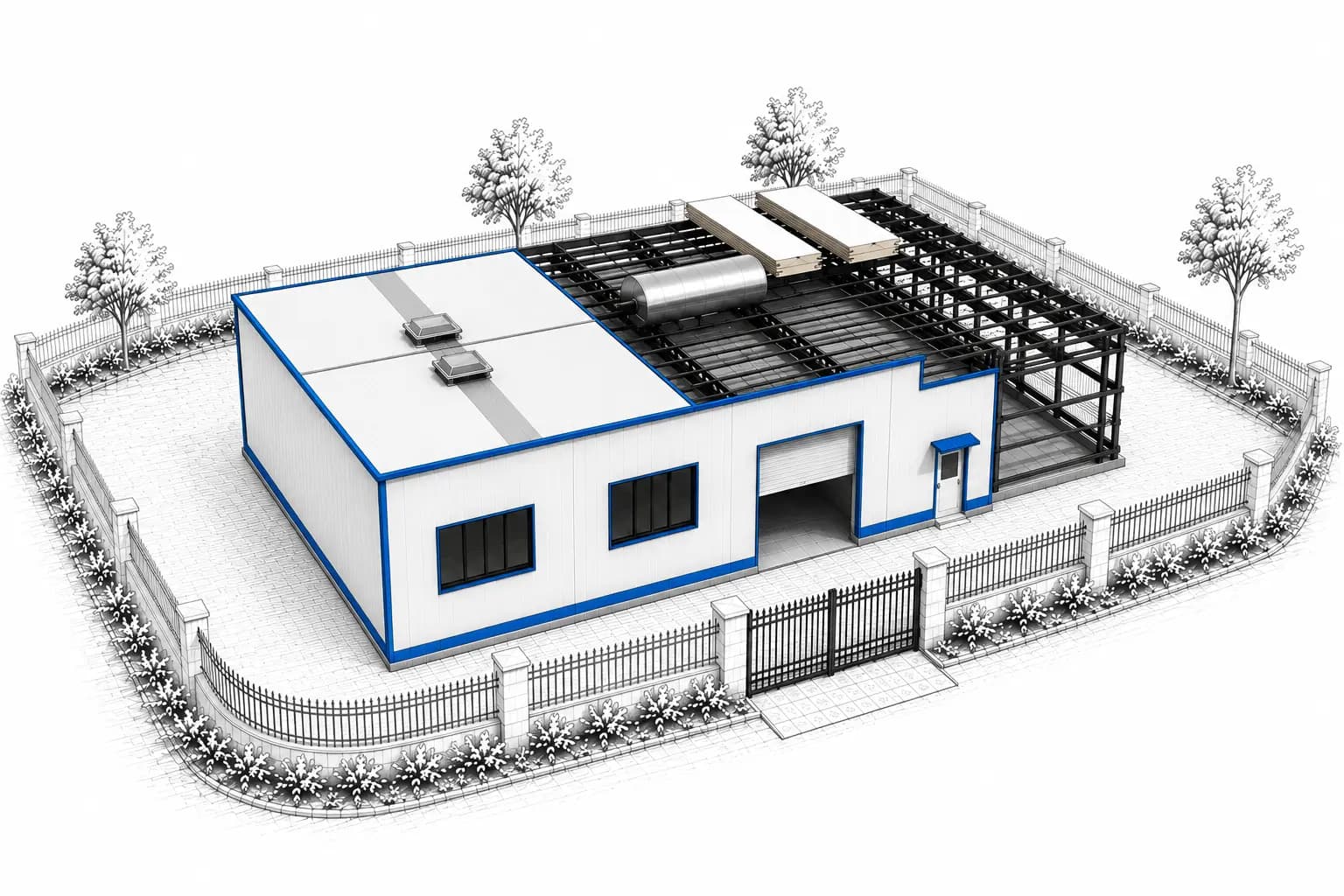Skybee PUF & PIR Building Structural Application Diagram